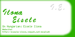 ilona eisele business card